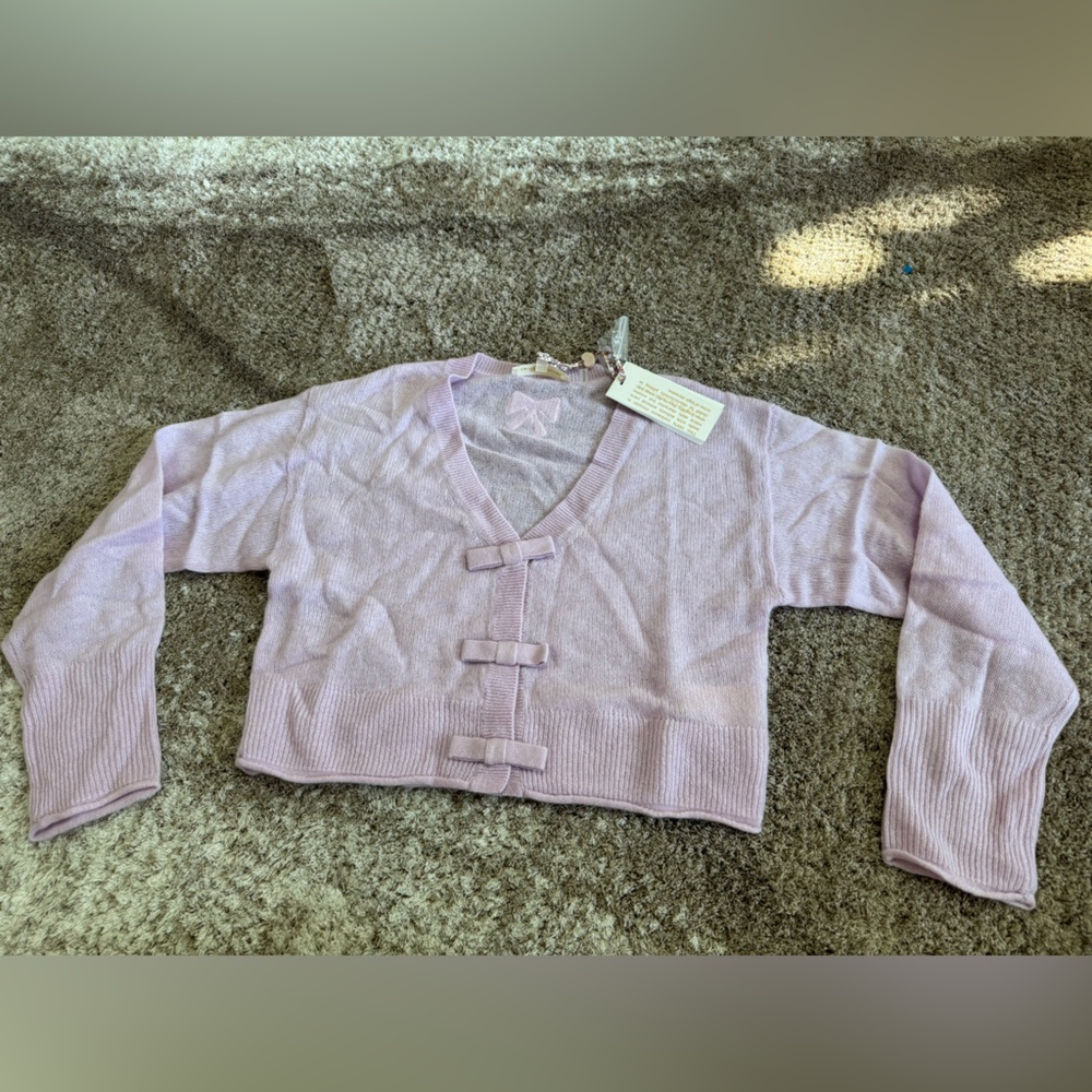 Loveshackfancy Luisella Lightweight Cashmere Card… - image 4